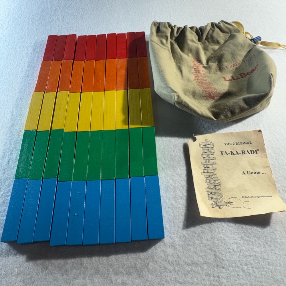 L.L. Bean Ta-Ka-Radi Tower Game - Vintage - Full Game in Original Bag